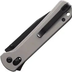 Like New - CJRB Bolt Recoil Lock Smooth Gray Titanium (3.25" Black PVD)