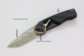 Mantis GH2027DP G&G Hawk Designs Gearhead Folding Knife 2.875" Damascus Drop point product