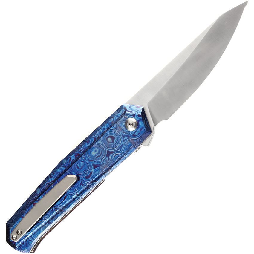 KANSEPT Integra Flipper Knife Timascus Handle (3.63''CPM S35VN Blade) JK Knives-K1042B1